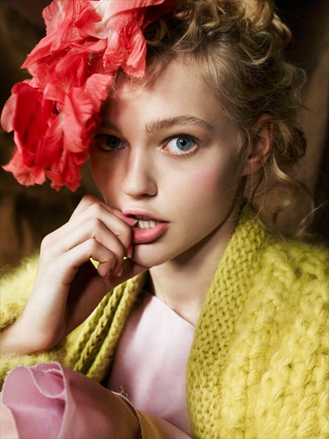 Sasha Pivovarova photographed by Mario Testino