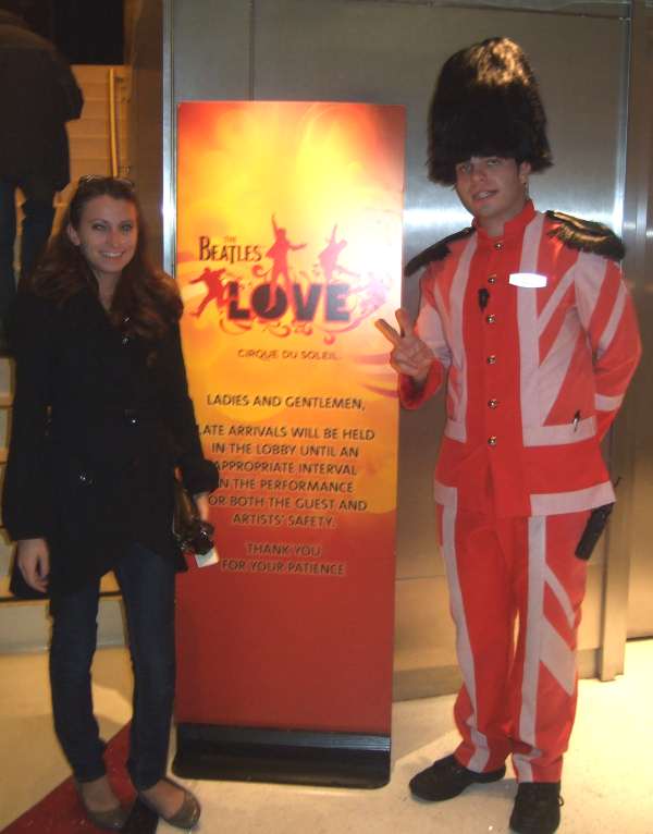 Me (Kristen Colapinto) in Vegas at The Beatles LOVE, Cirque du Soleil at the Mirage