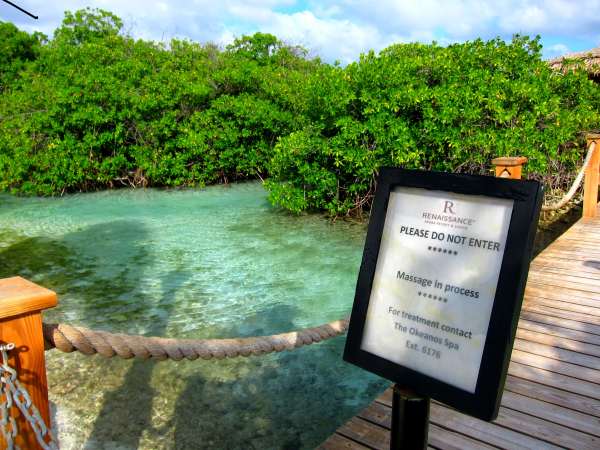 Spa Cove on Aruba’s Renaissance Island