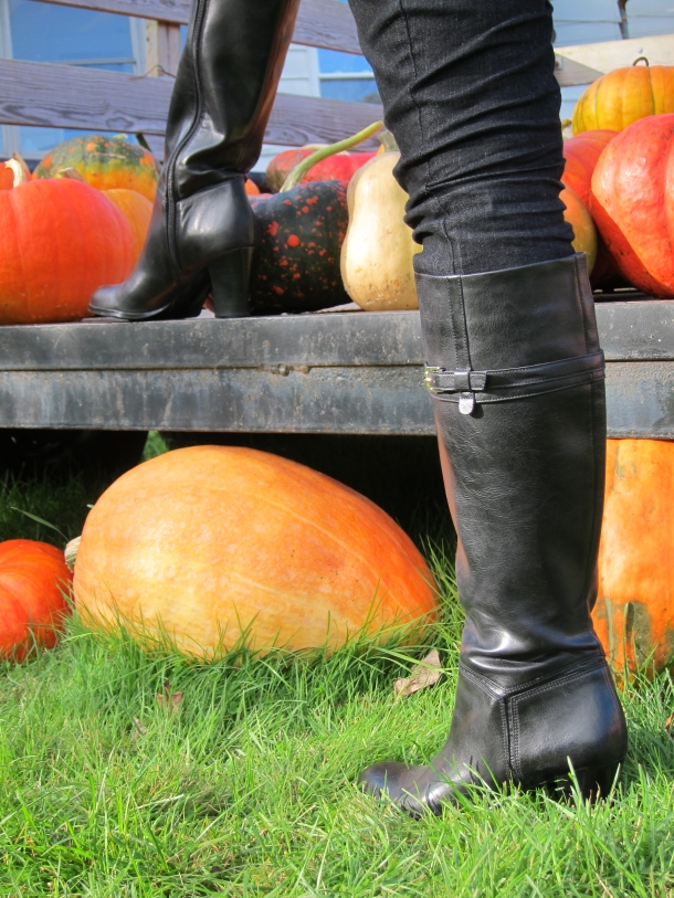 Picking Pumkins With Naturalizer Boots