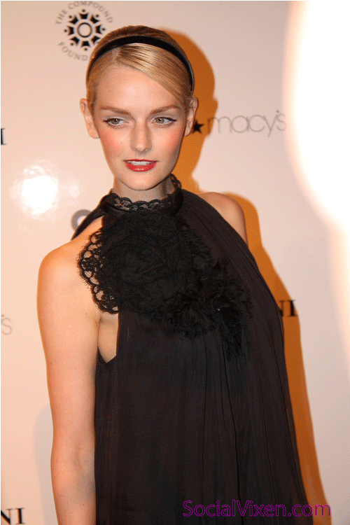 Lydia Hearst at GQ Alfani Party with Ne-Yo