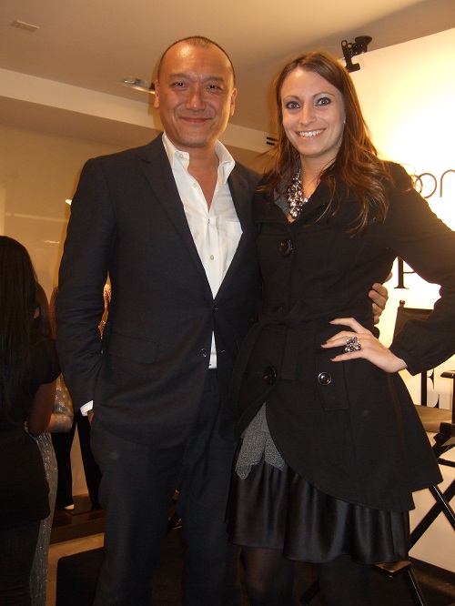 Elle's creative director, Joe Zee and Social Vixen, Kristen Colapinto at Ports 1961 Spring 2010 Preview