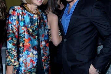 Anna Wintour and Ed Westwick at Vogue Cocktail Party to Honor London’s Emerging Designers