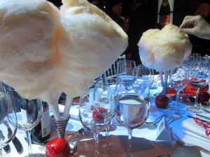 Cotton Candy on table at Georges Duboeuf 2010 Beaujolais Nouveau Cirque Celebration with Molly Sims