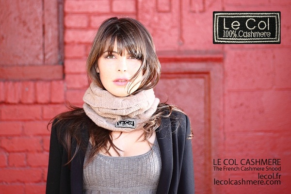 Model in Le Col Cashmere Scarf