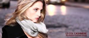 Model in Le Col Cashmere Scarf