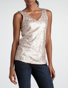 Sequin Mesh Tank from Charlotte Russe