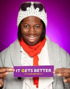 Miss Jay Alexander at the Derek “Fabulous” Warburton’s It Gets Better Lounge in New York City