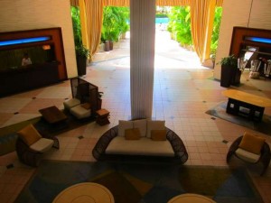 Lobby of the Renaissance Resort and Casino in Oranjestad, Aruba