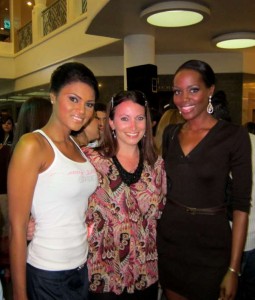 Joha Pirelli, Kristen Colapinto and Gillain Berry attend fashion show at Aruba's Renaissance Mall