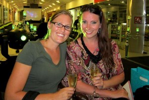 Merlijn van Lelyveld and Kristen Colapinto at fashion event in Aruba